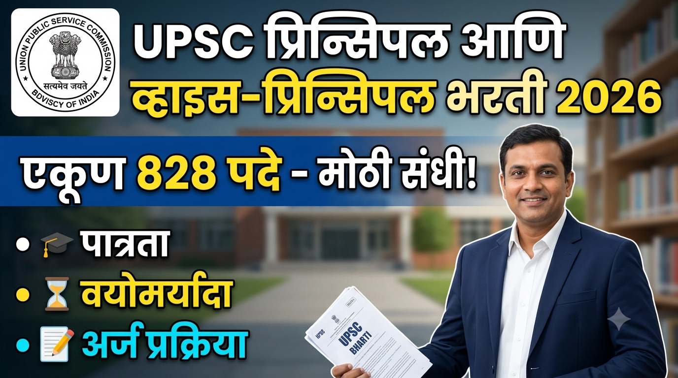 UPSC Principal Vice-Principal Bharti 2026