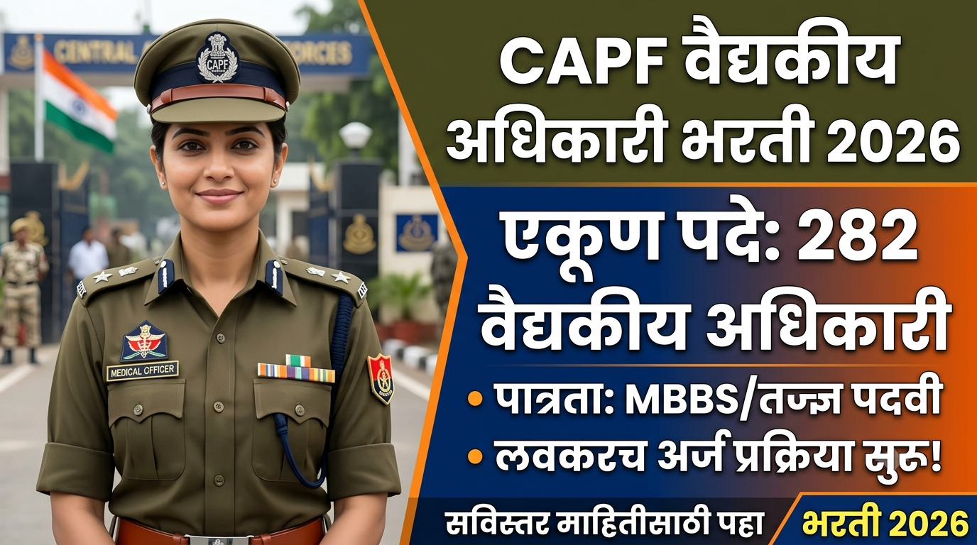 CAPF Medical Officer Bharti 2026